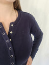 Waffle Henley - Sapphire Blue