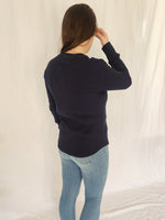 Waffle Henley - Sapphire Blue