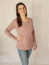 Long Sleeve Layer Top - Dusky Pink