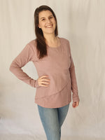 Long Sleeve Layer Top - Dusky Pink