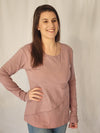 Long Sleeve Layer Top - Dusky Pink