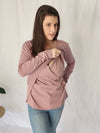 Long Sleeve Layer Top - Dusky Pink