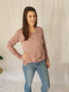 Long Sleeve Layer Top - Dusky Pink