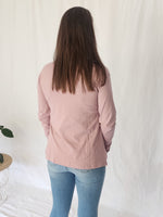 Long Sleeve Layer Top - Dusky Pink