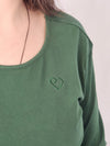 Long Sleeve Layer Top - Emerald Green