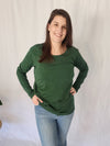 Long Sleeve Layer Top - Emerald Green