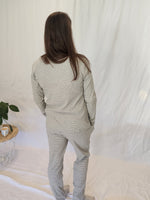 Winter Pyjama Set - Grey and White Stripe