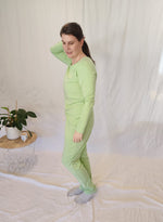 Bamboo Winter Pyjama Set - Apple Green