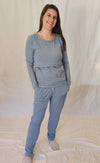 Bamboo Winter Pyjama Set - Sky Blue