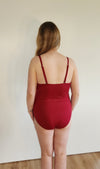 Button Up One Piece - Red