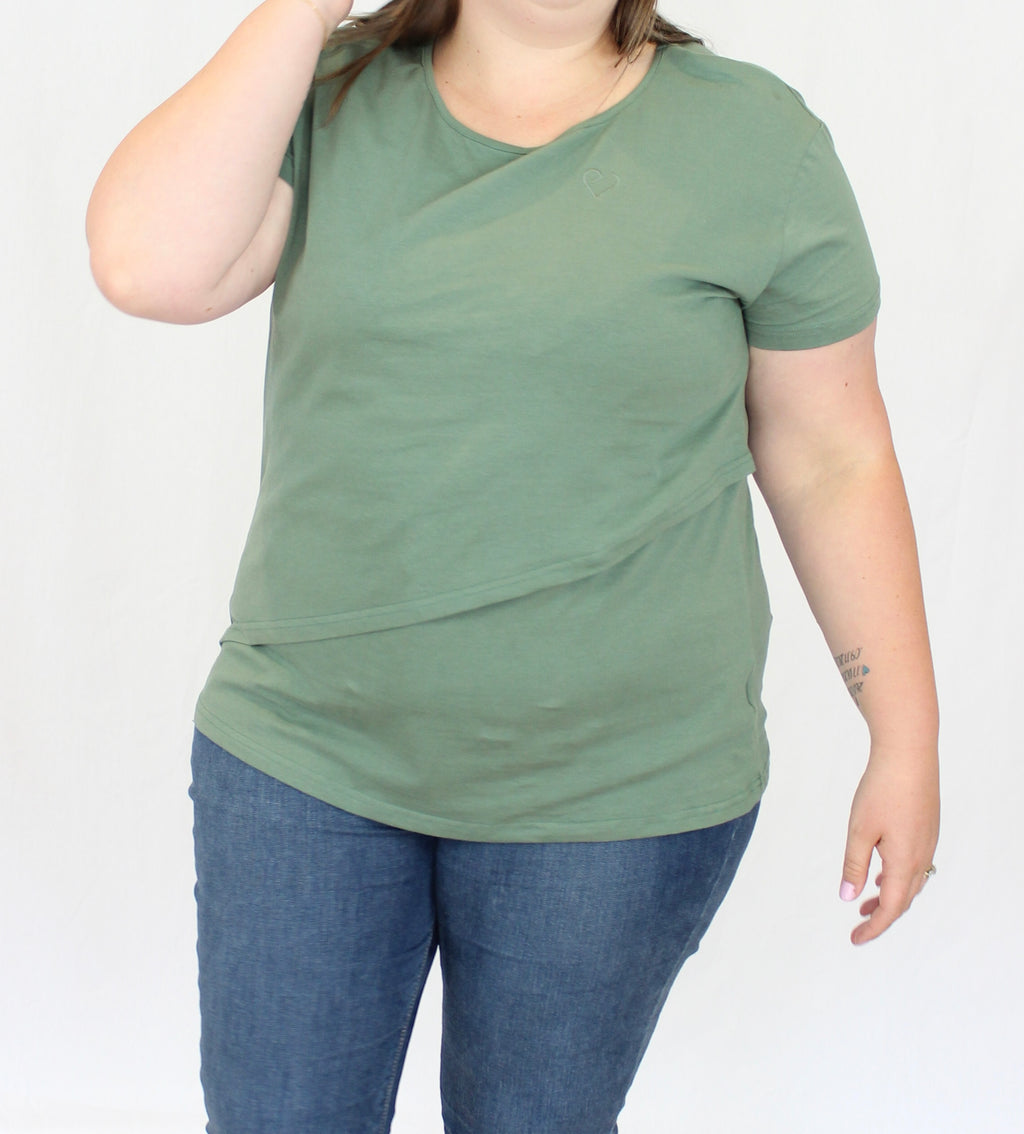 Layer Tee - Moss Green